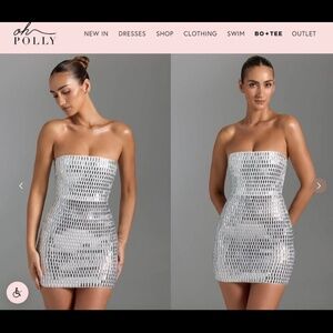 Oh Polly Aurora Embellished Mini Dress